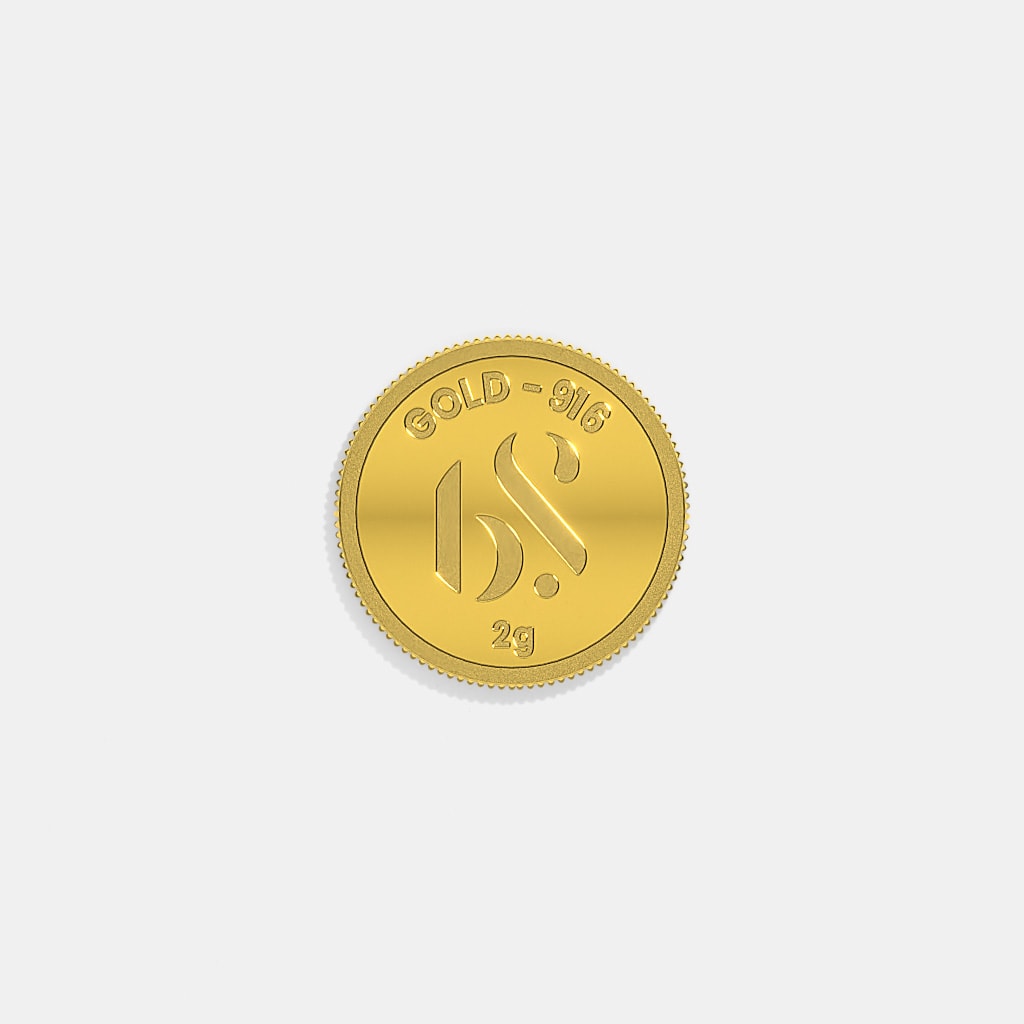 2 gram 22 KT Gold Coin
