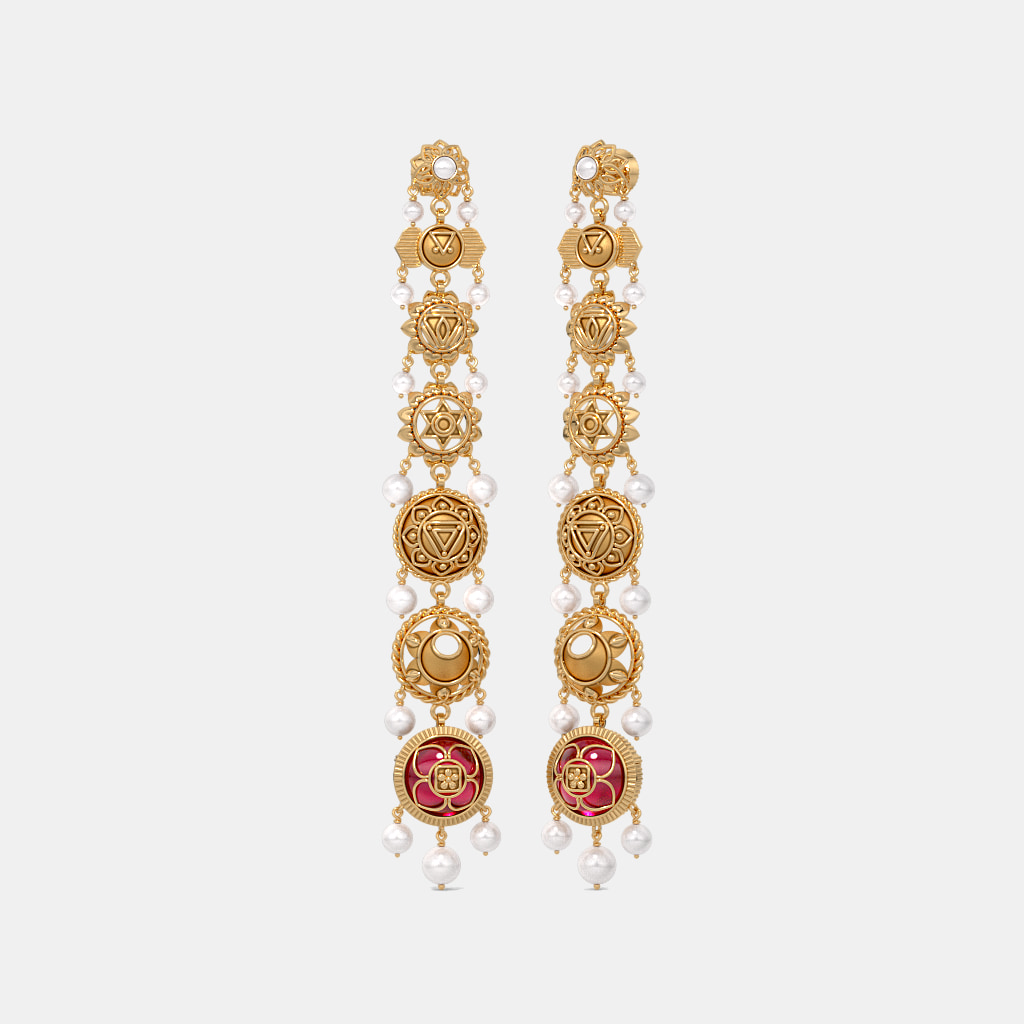 The Chakras Shoulder Duster Earrings