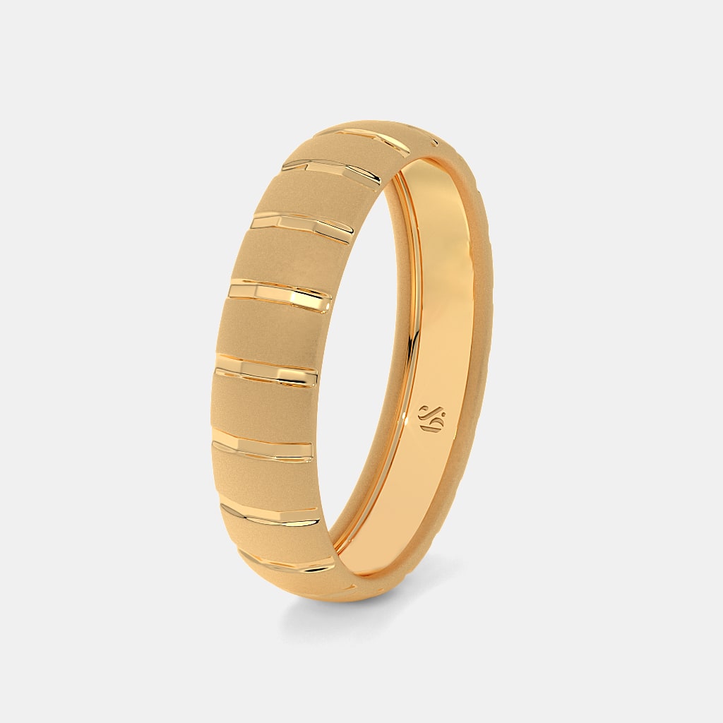 The Oralie Textured Band Ring For Him