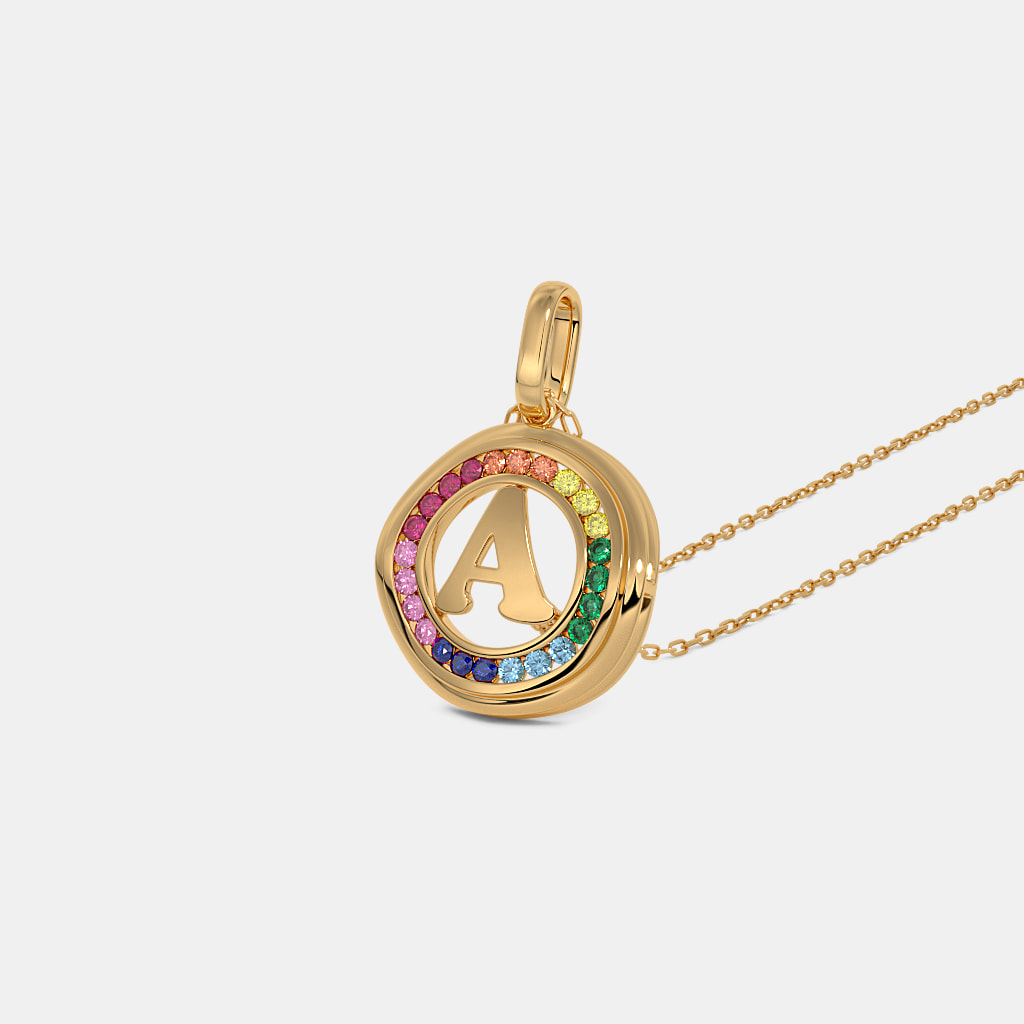 The Vibralett A Initial Pendant