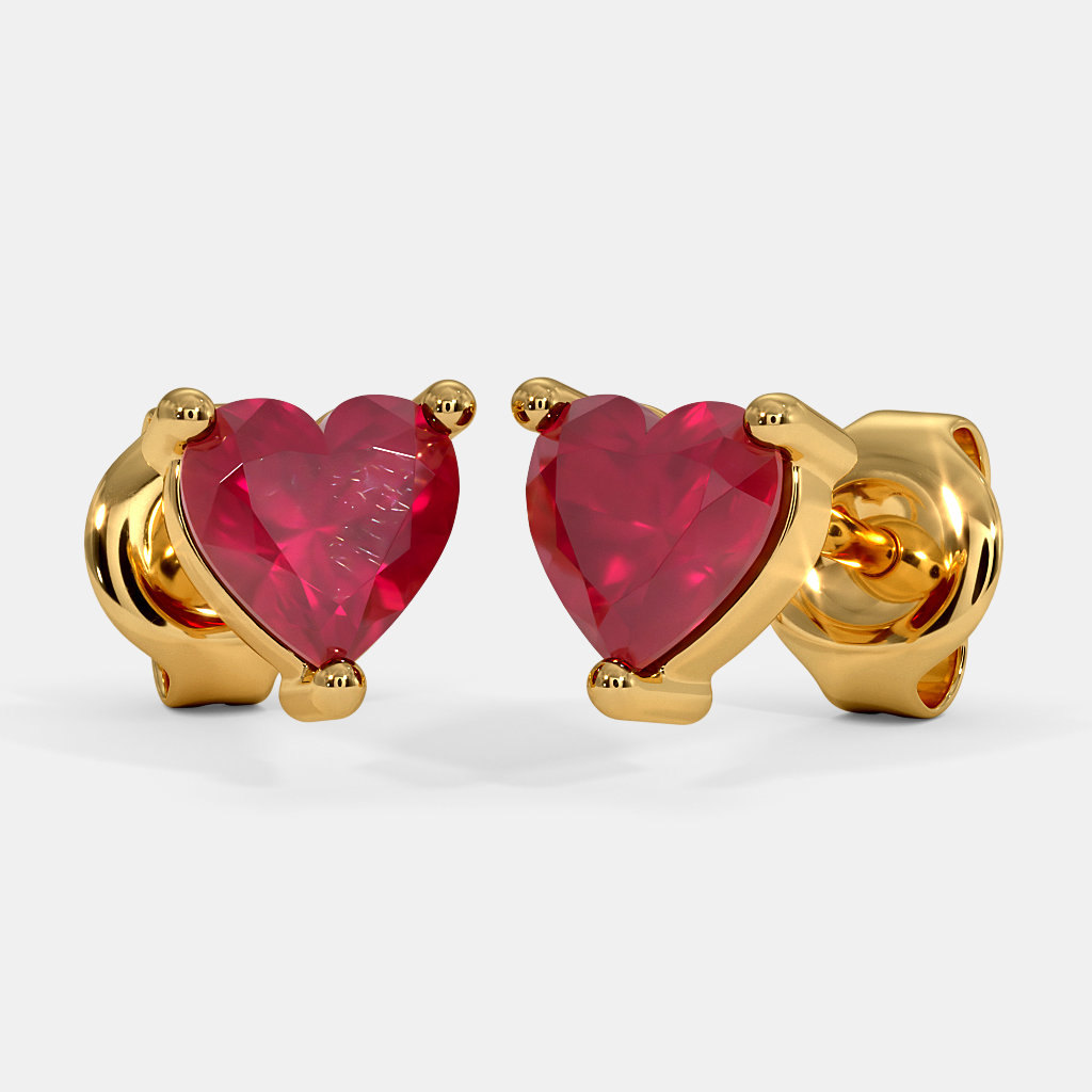 The Cute Heart Kids Stud Earrings