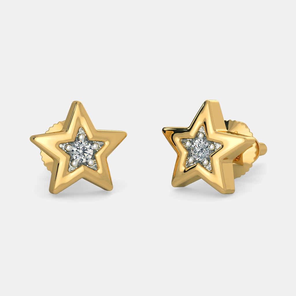 The Wishing Star Earrings For Kids | BlueStone.com