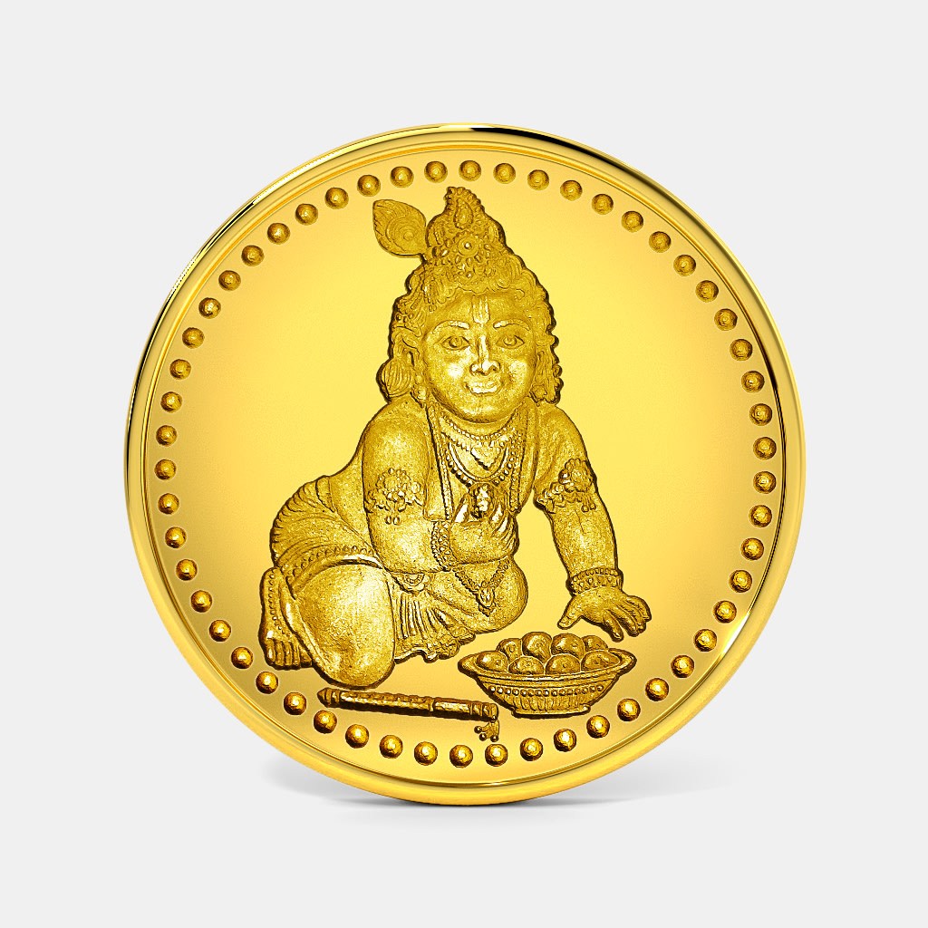 1 gram 24 KT Krishna Gold Coin
