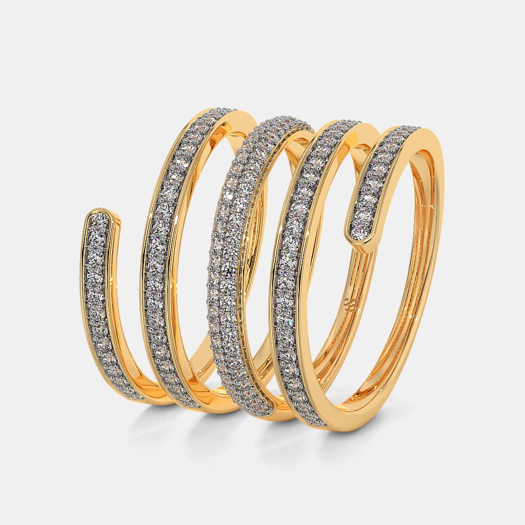Spiral diamond ring designs hotsell