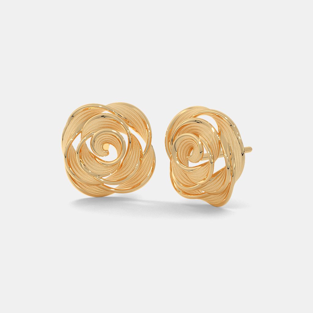 Gold earrings below 5000 discount