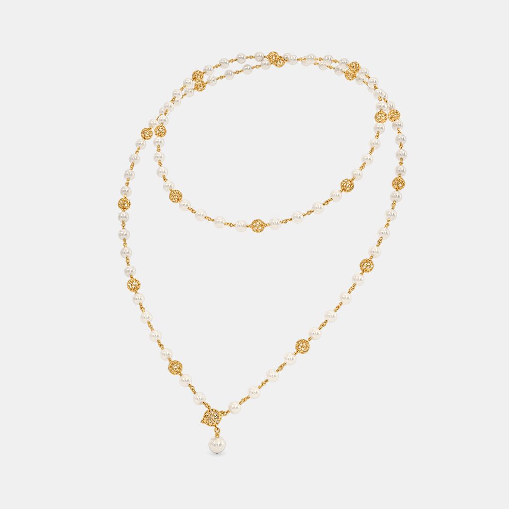 White pearl clearance gold chain designs