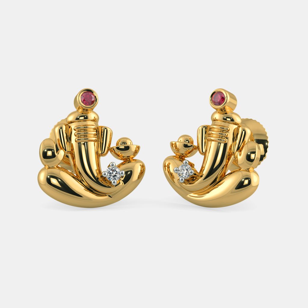 Share more than 79 ganesh gold earrings super hot