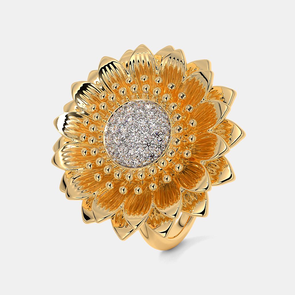 Designer floral rings by bluestone shop