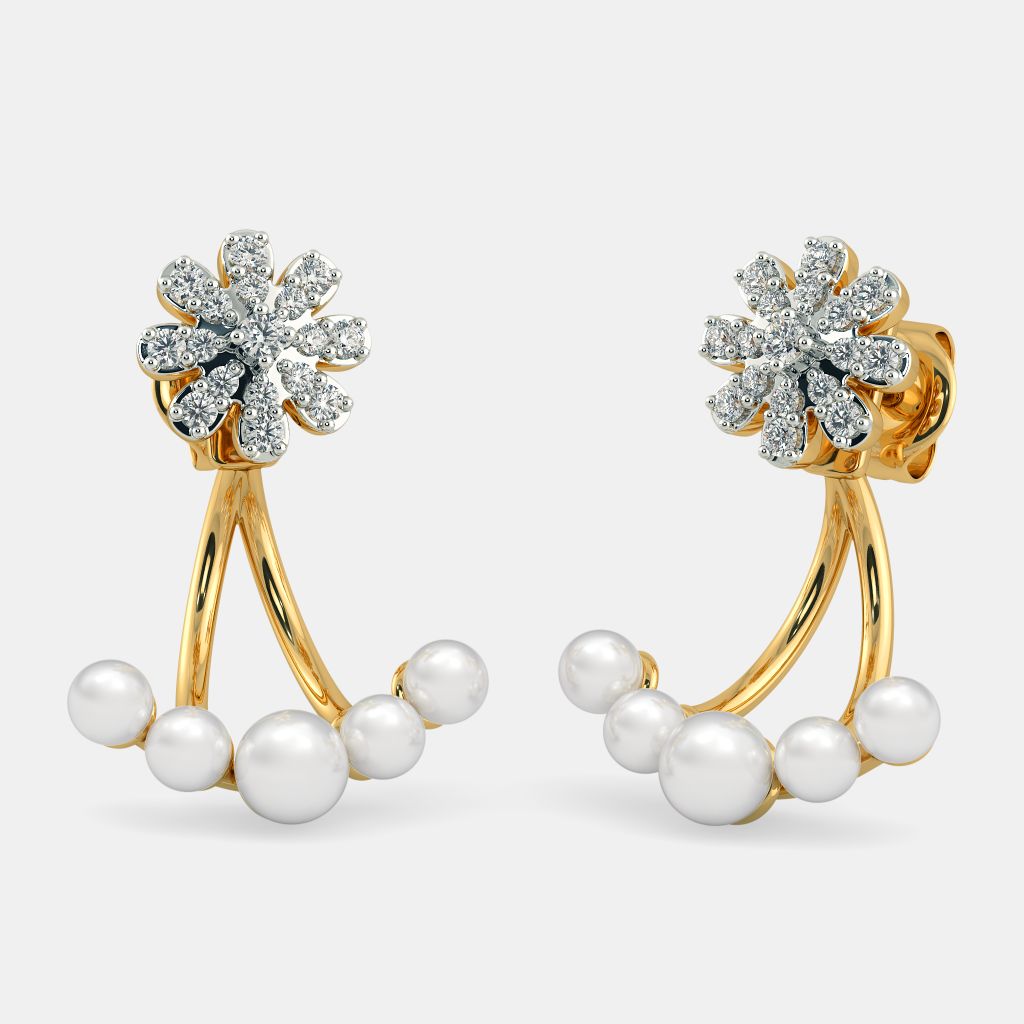 The Kanan Front Back Earrings BlueStone