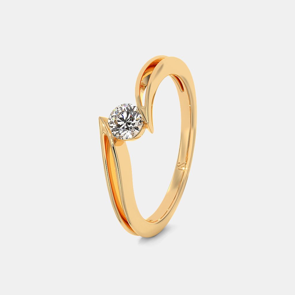 Engagement rings simple gold online