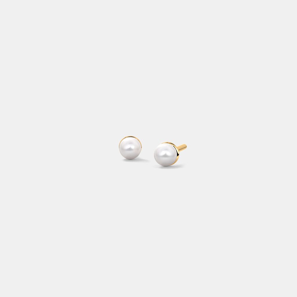 Pearl stud earrings for baby sales