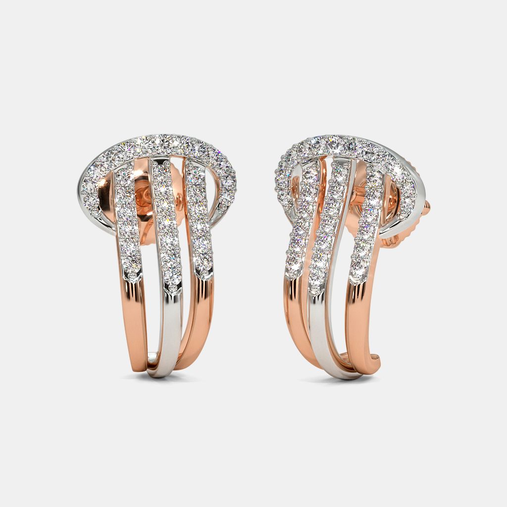 The Lissome J Hoop Earrings BlueStone