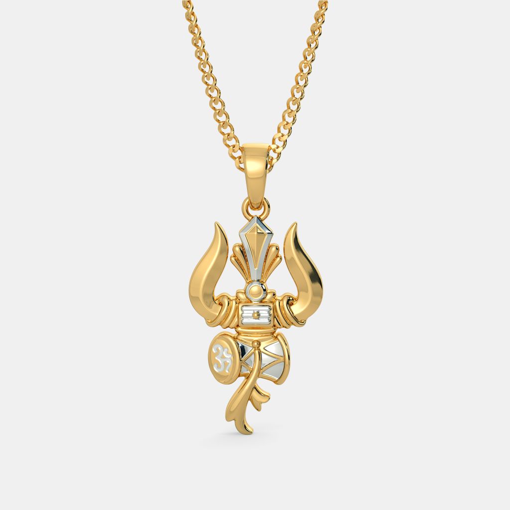 Gold store locket shiva