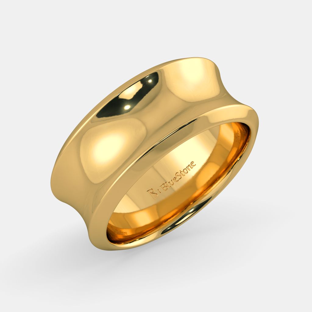 Bluestone top gold rings