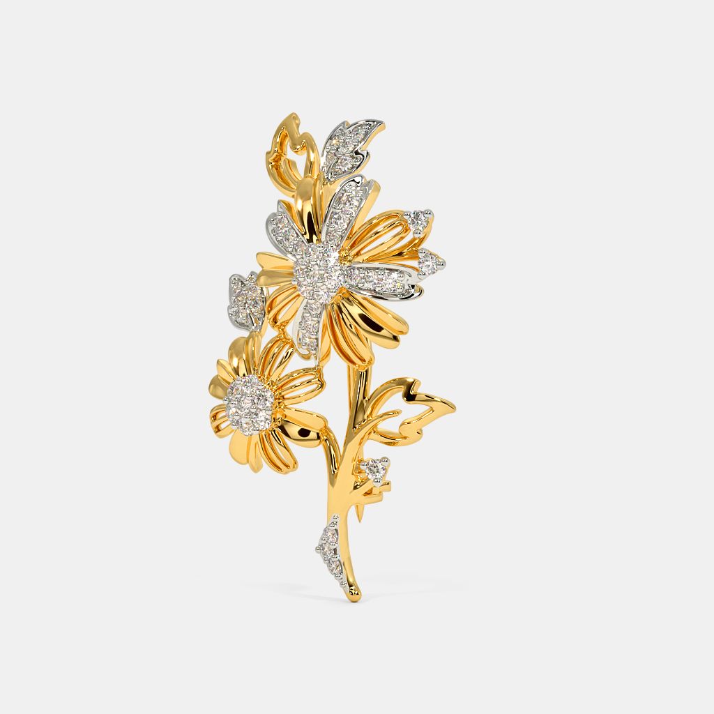 The Crechelle Brooch BlueStone
