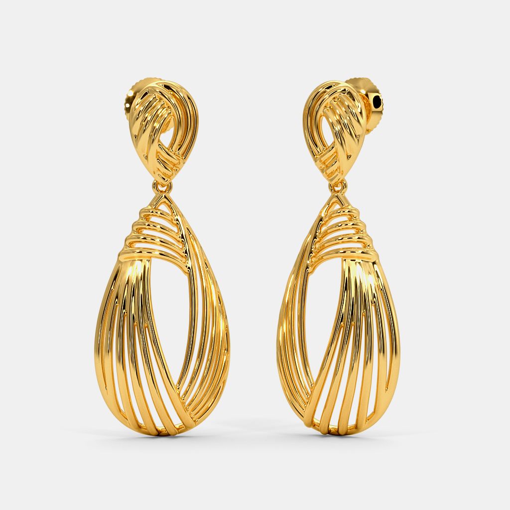 Shop Rubans 925 Silver Be Your Own Sunshine Drop Earrings Gold Plated  Online at Rubans