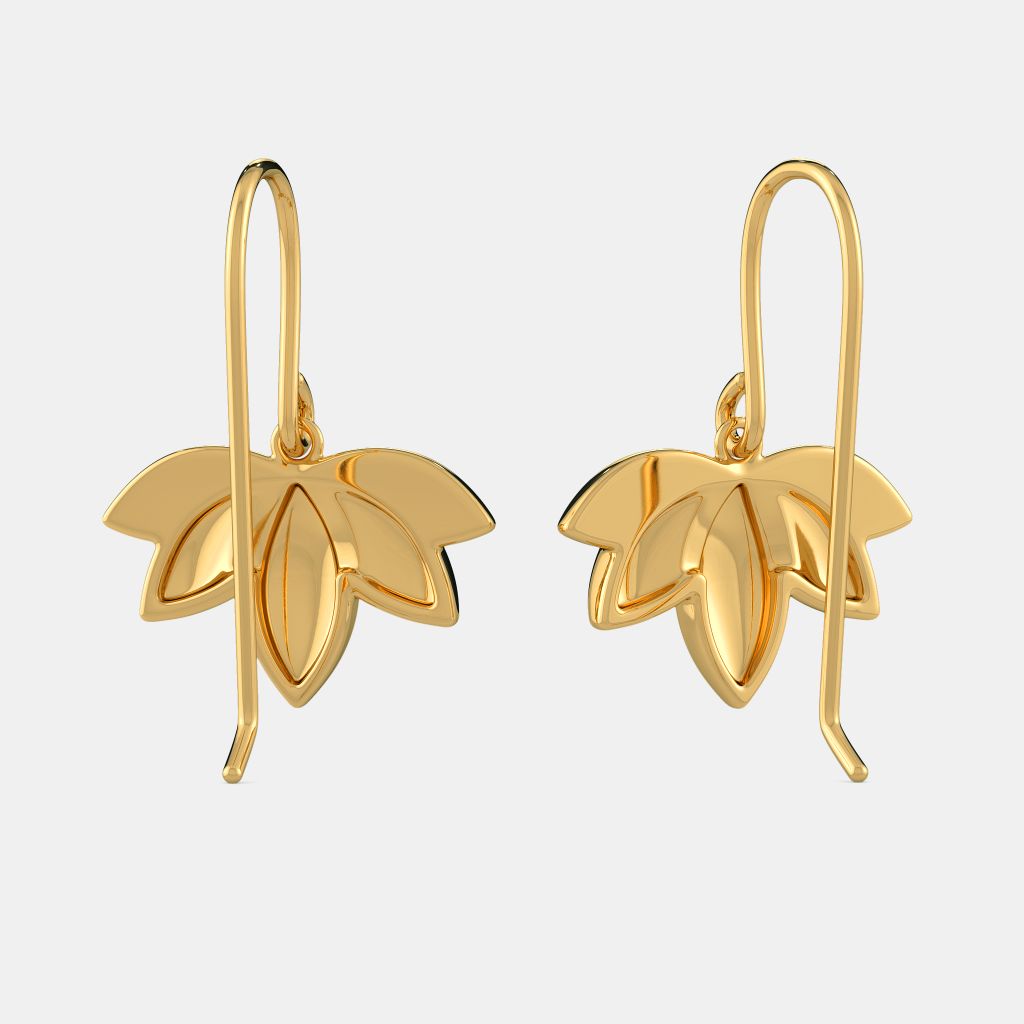 Sukkhi Modern Elephant Inspired Lotus Gold Plated Zhumki Earring