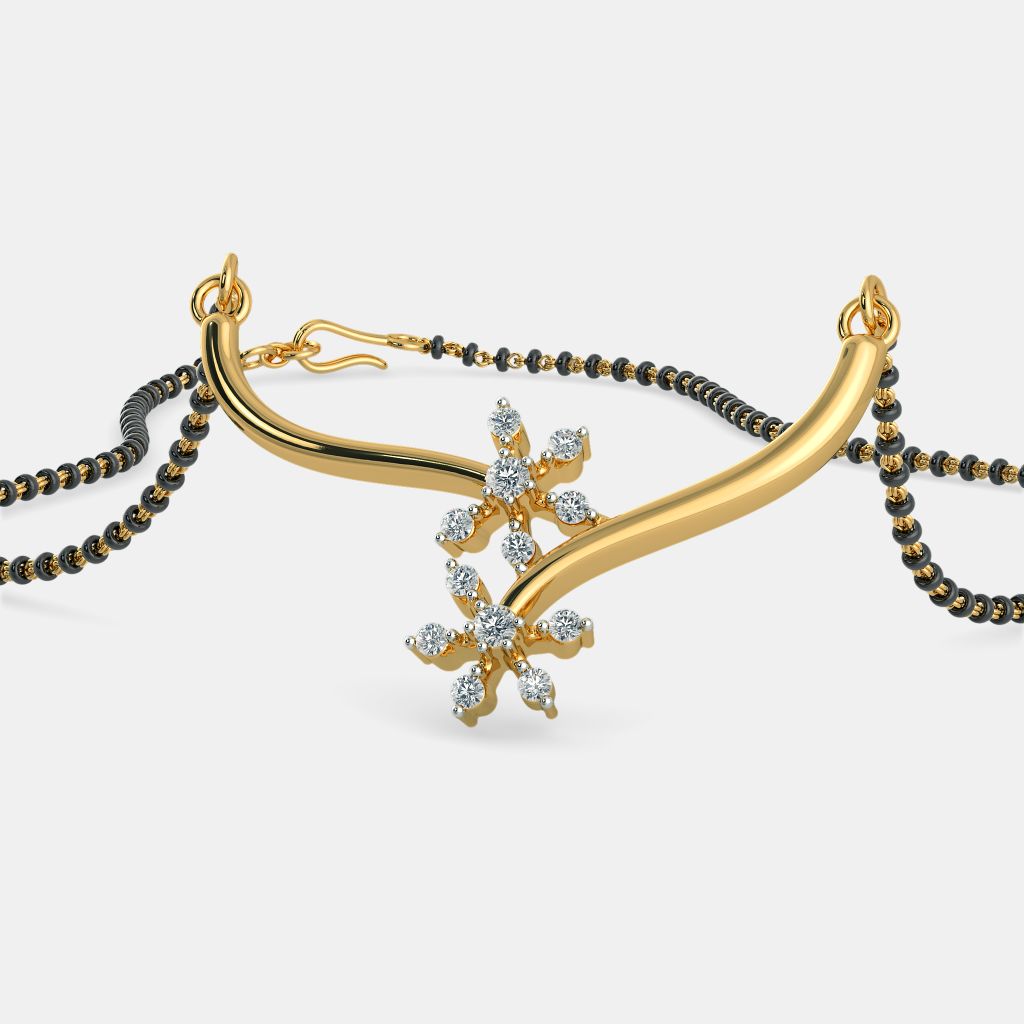 Stone pendant mangalsutra top