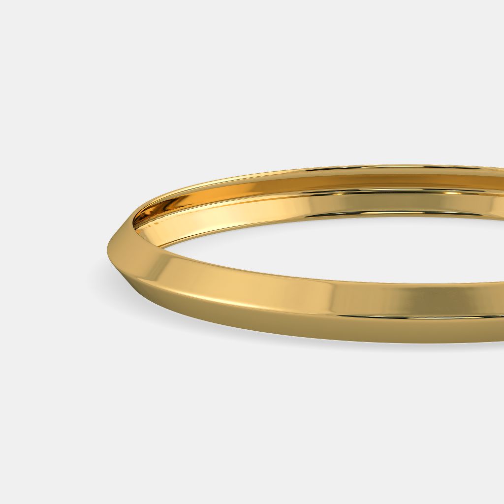 Trendy Men Gold Brass Metal Bracelet Kada  Men  1737530157