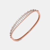 The Encrusted Diamond Oval Bangle - thumb 1
