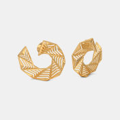 The Experimental Angular Orange Peel Earrings - thumb 4