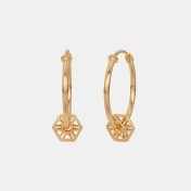 The Peppy Gold Hoop Earrings - thumb 1