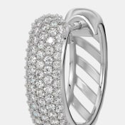 The Pave Pulse Huggie Earrings - thumb 3