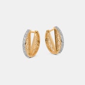 The Hidden Lace Huggie Earrings - thumb 5