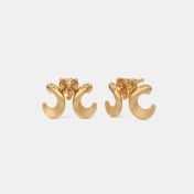 The Pretzel Heart Stud Earrings - thumb 1
