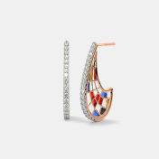 The Chromatic Brilliance J Hoop Earrings - thumb 1