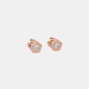 The Bombshell Solitaire Stud Earrings - thumb 4