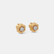 The Bentley Solitaire Earrings - thumb 4