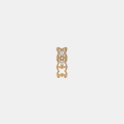 The Starburst J Hoop Earrings - thumb 6