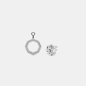 The Eclat Solitaire Stud Earrings - thumb 5
