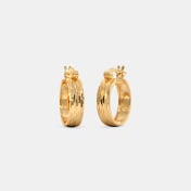 The Ardit Textured Hoop Earrings - thumb 1