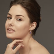 The Acelina Dangle Hoop Earrings - thumb 3