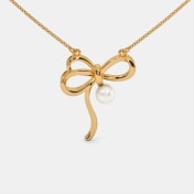 The Tiana Bow Pendant Necklace - thumb 5