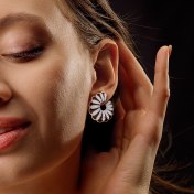 The Mocha Twist Orange Peel Earrings - thumb 2