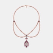 The Crimson Bloom Collar Necklace - thumb 3