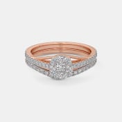 The Crossoval Bridal Ring Set - thumb 8