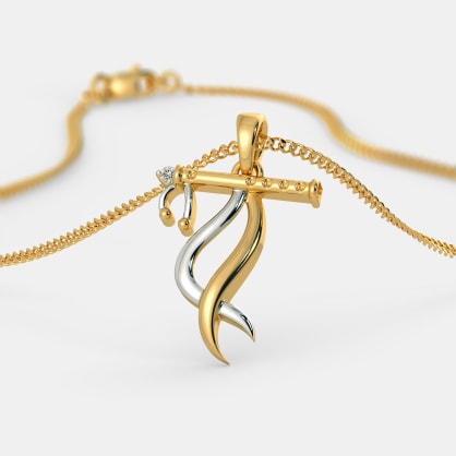 lord krishna pendant gold