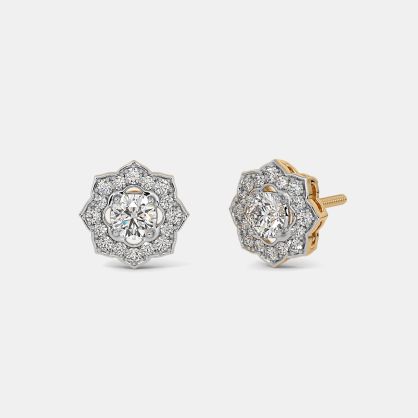 The Ossera Solitaire Stud Earrings
