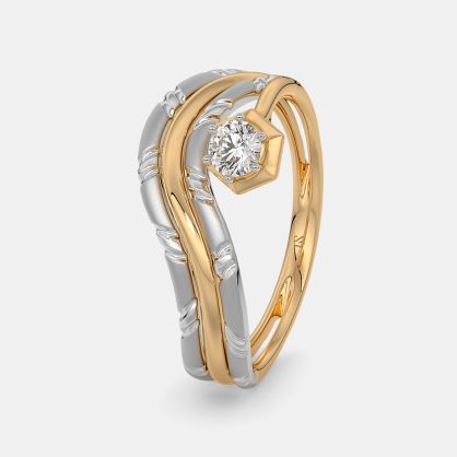 The Dereva Solitaire Couple Band For Him