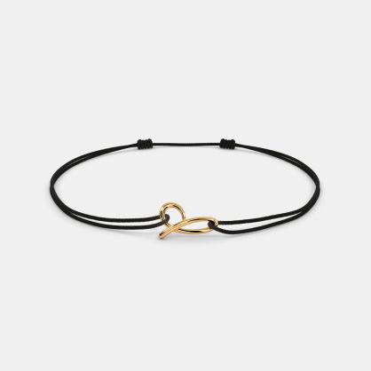 The D Script Cord Bracelet