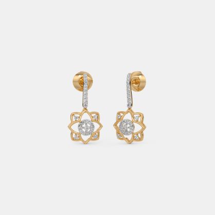 The Fleur De Lotus Drop Earrings