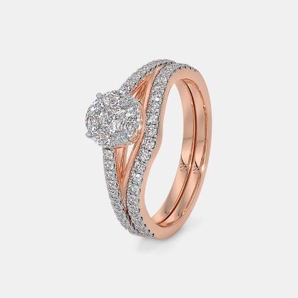 The Crossoval Bridal Ring Set