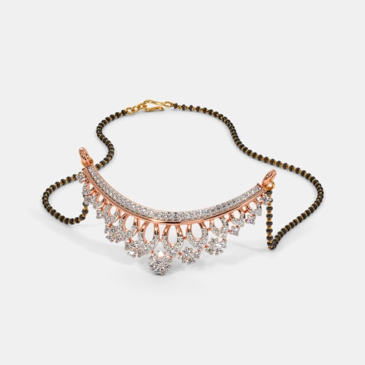 Rose Gold Mangalsutra Buy Rose Gold Mangalsutra Designs Online in