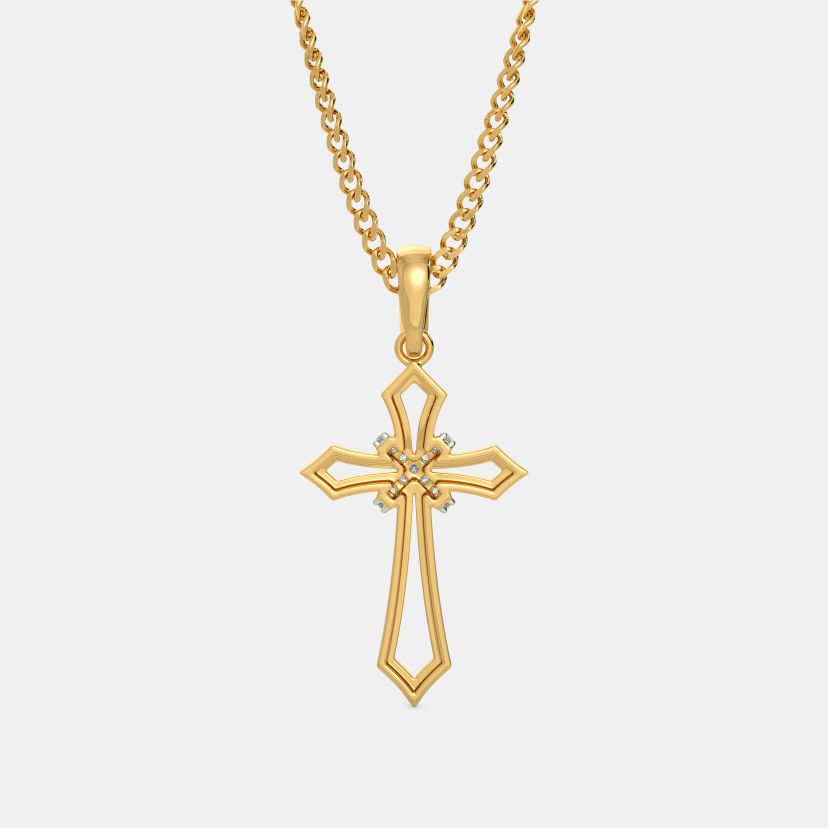 The Aron Cross Pendant - Angle View 2