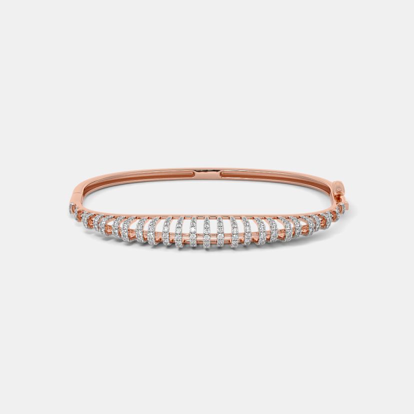 The Encrusted Diamond Oval Bangle - image 4