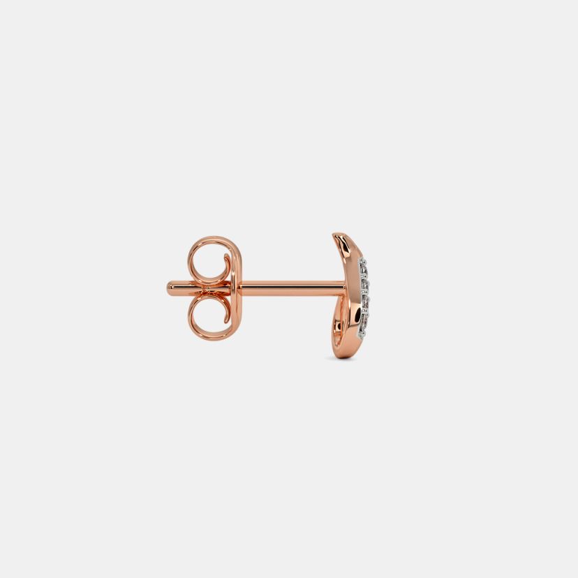 The Zuly Multi Pierced Stud Earrings - Detail View